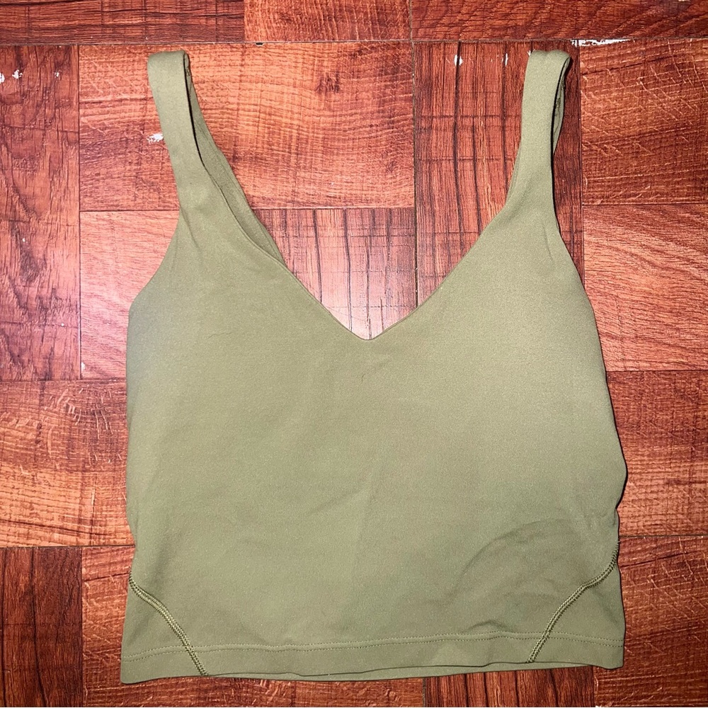 Green Lululemon Align Tank Size 2
